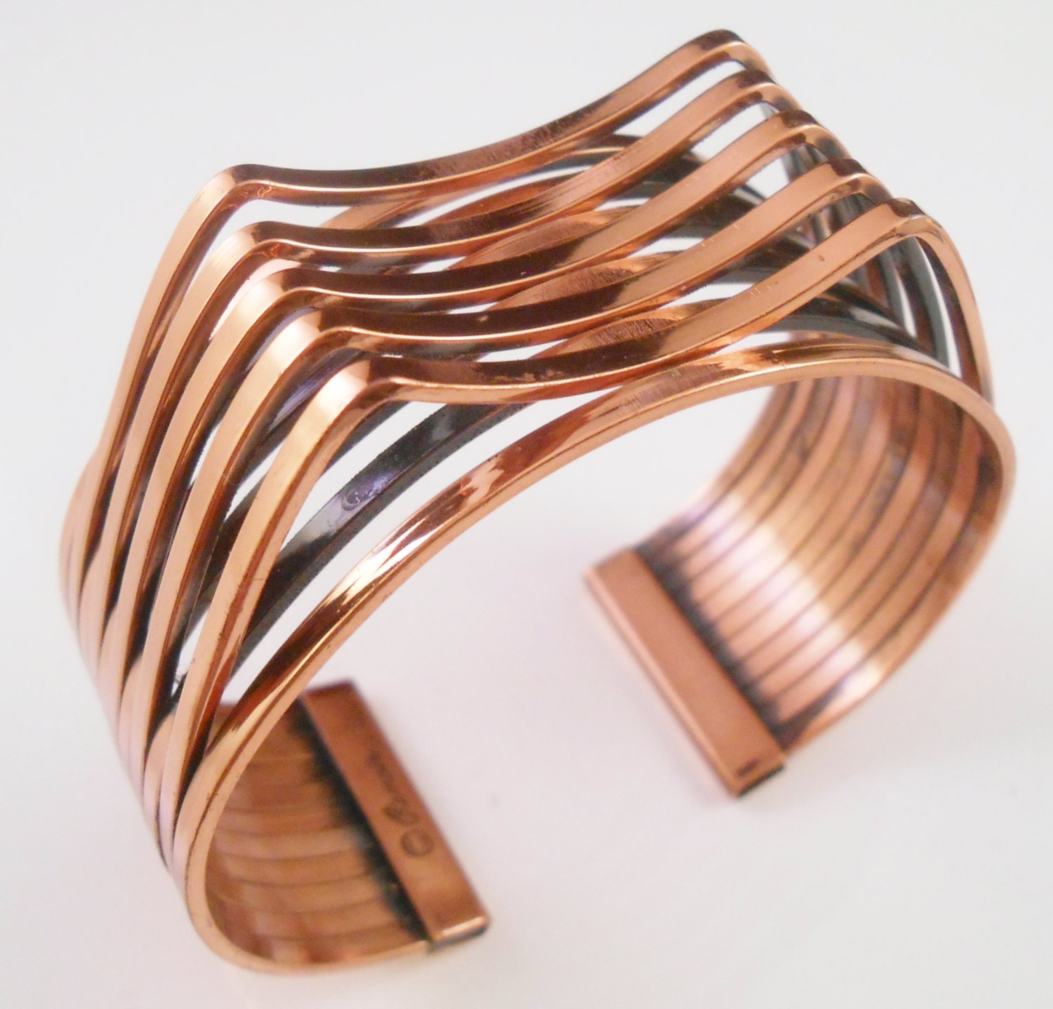 Renoir Modernist Copper Cuff Bracelet By Libbysmomsvintage On Etsy