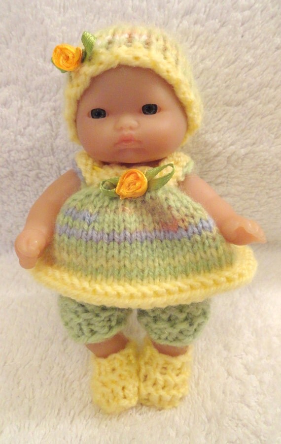 Hand Knitted Dolls Clothes For Berenguer Doll