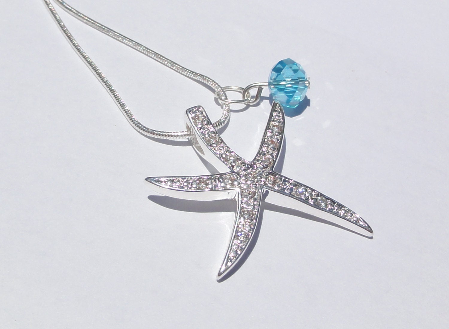 Starfish Necklace Bridesmaid By Stunninggemsjewelry On Etsy