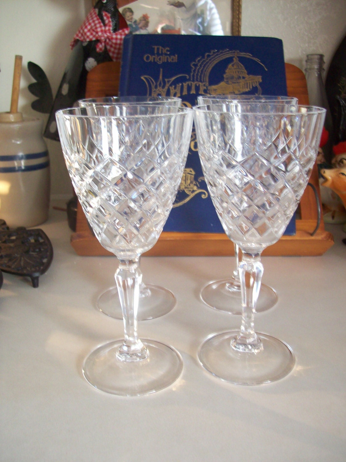 Crystal Wine Goblets By Bigskytreasures On Etsy 7177