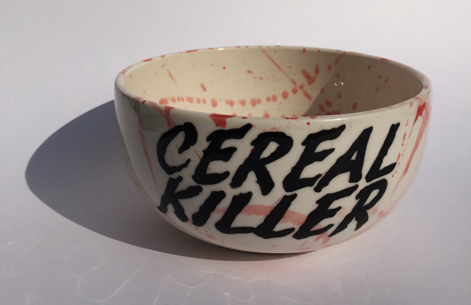 Cereal Bowl Cereal Killer Bowl Serving Bowl Dinnerware by DabaDos