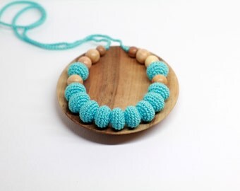 Items similar to Nursing necklace / Teething necklace / Crochet