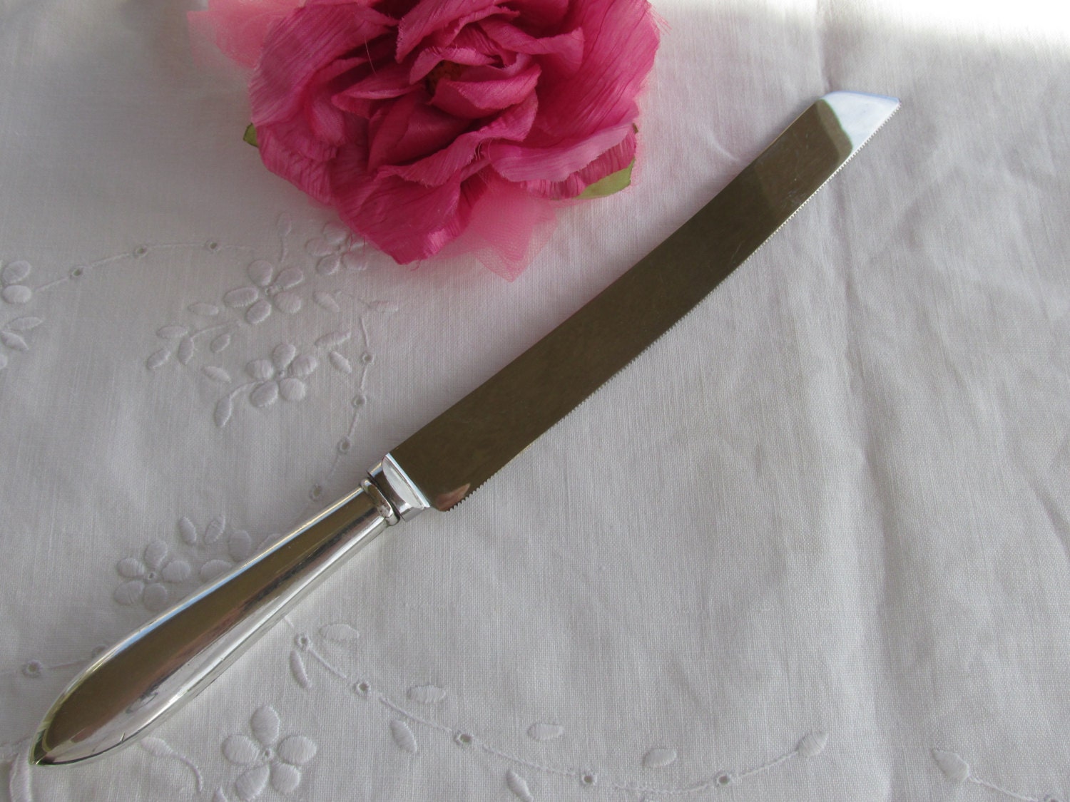 Cake Bread Knife With Sterling Silver Handle Haute Juice