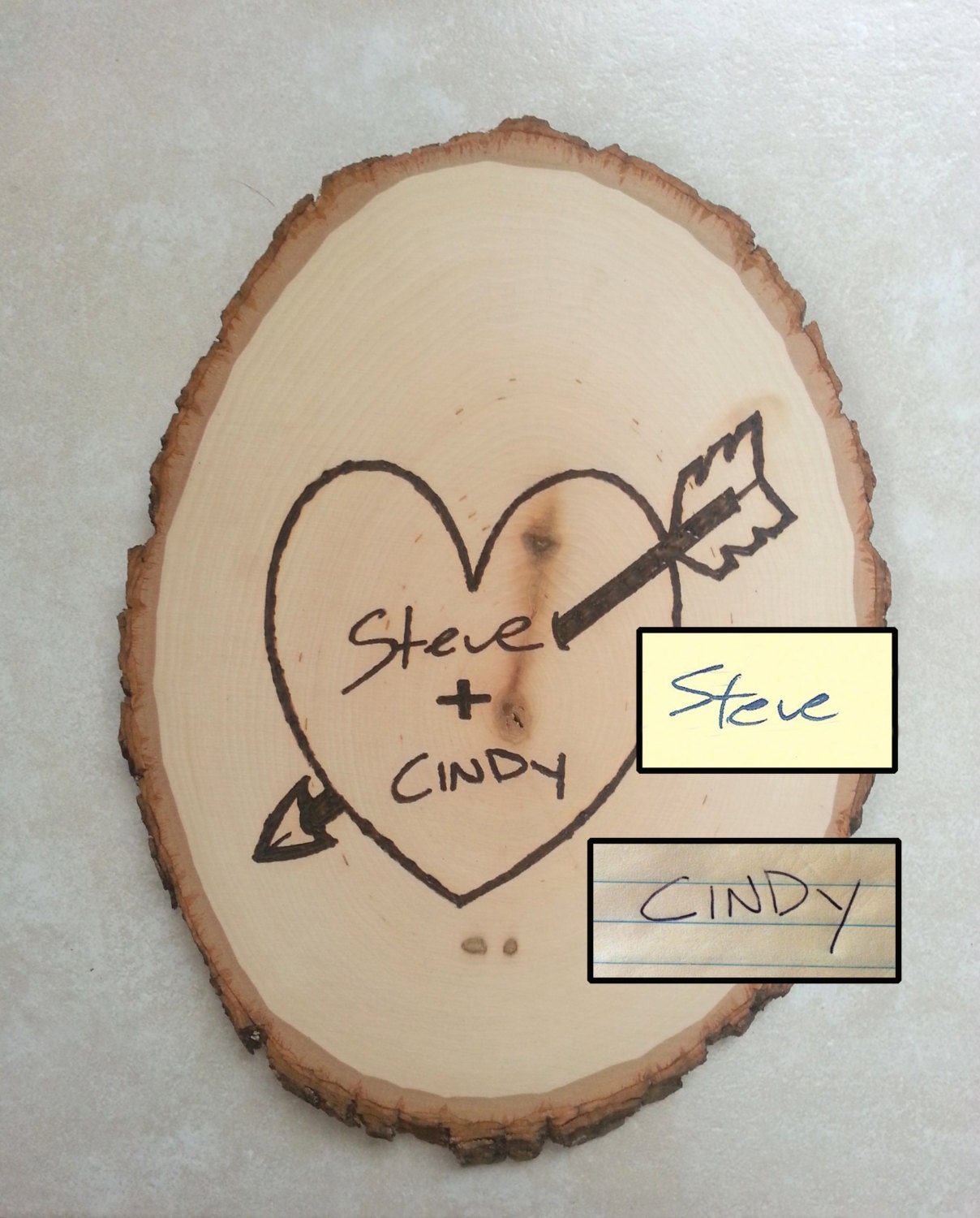 Custom Your Handwriting Wood Burned Wall Hanging First