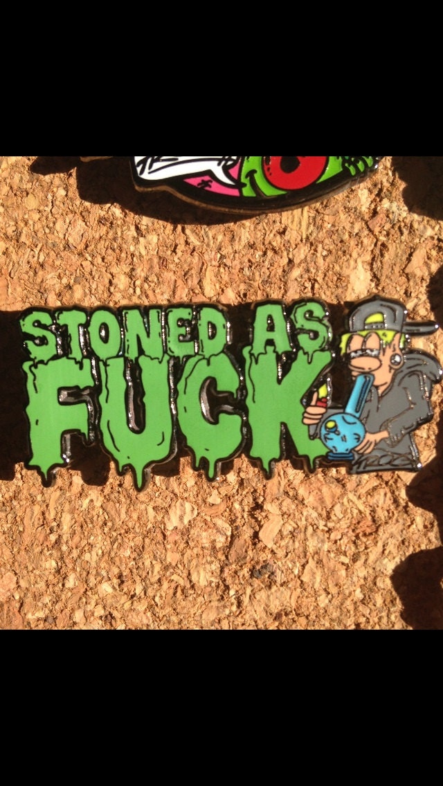 Stoned As Fuck Trog X Phatpins By Phatpins On Etsy