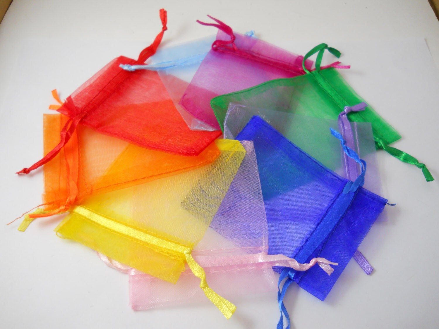 100 Organza Bags 2 75x3 5 Inch Drawstring By TopSuppliesAndGifts