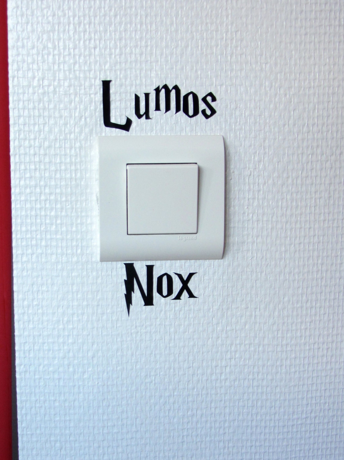 HP PLATFORM 9 3//4 LIGHT SWITCH STICKERS NOX HARRY POTTER LUMOS