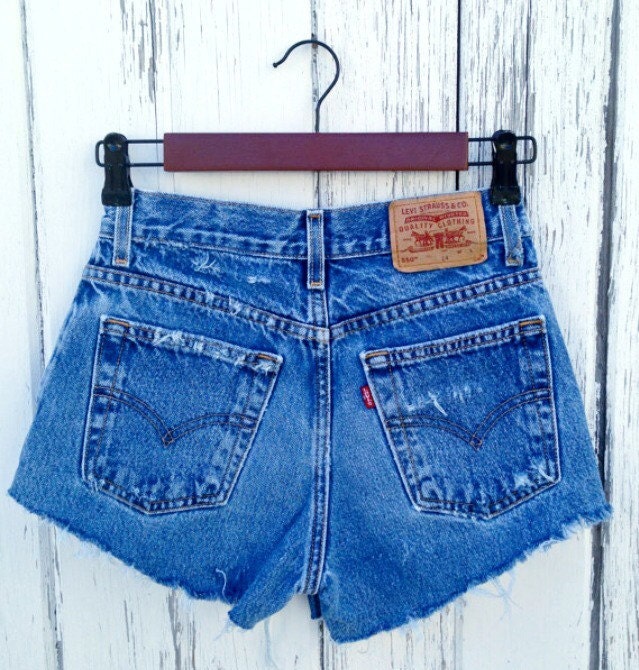 Levis Shorts High Waisted Cutoffs Denim Cheeky By Baileyraydenim