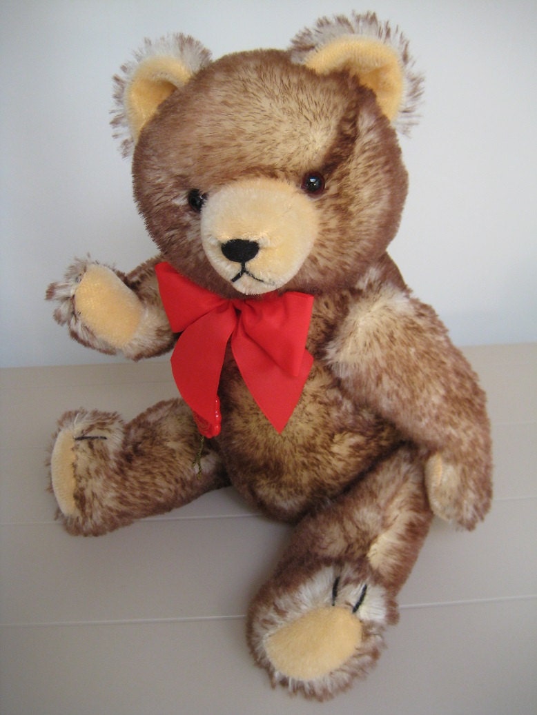 vintage mohair teddy bear