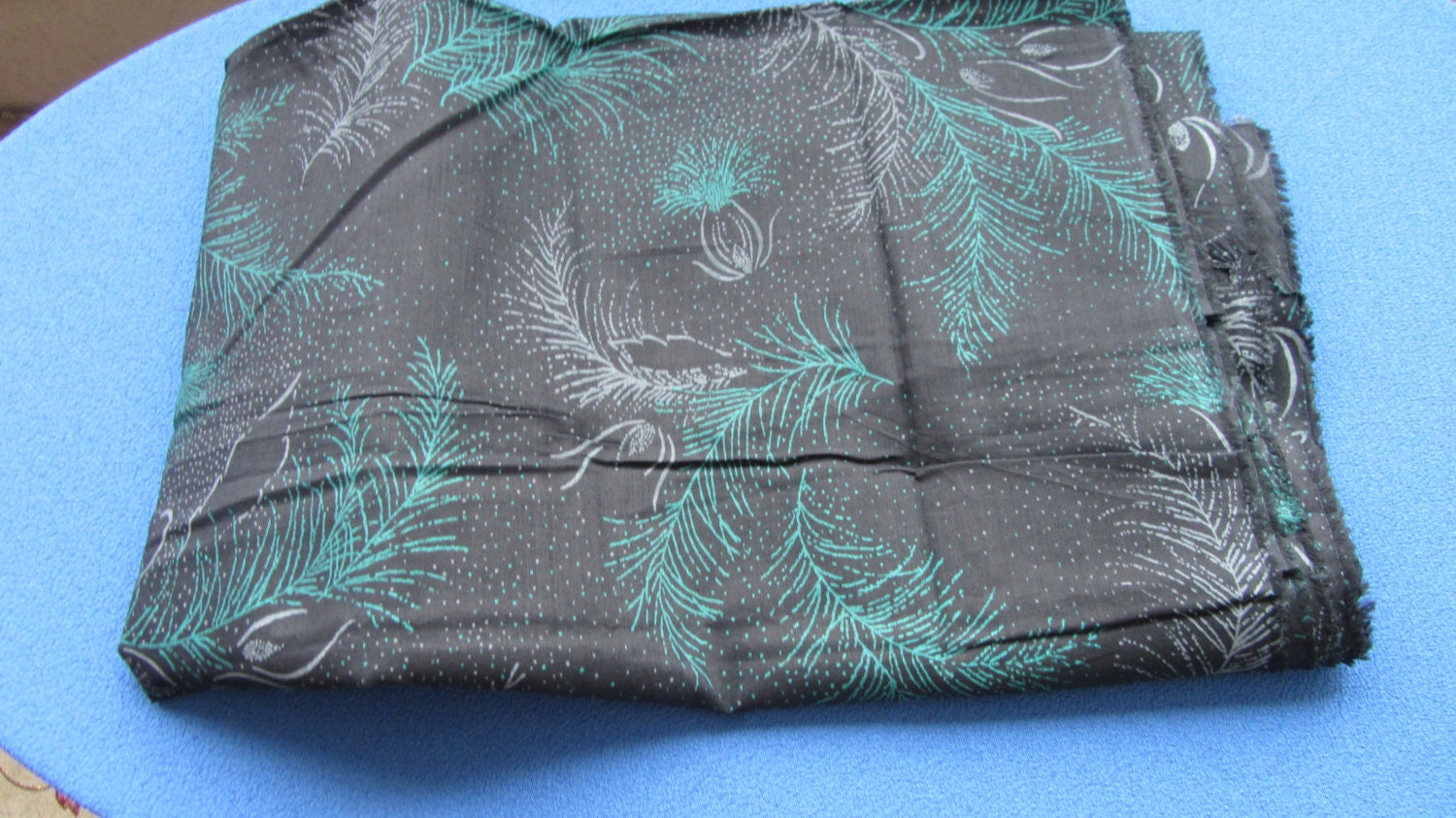 Ukrainian vintage batiste black, Black material, Supplies from Ukraine. Vintage