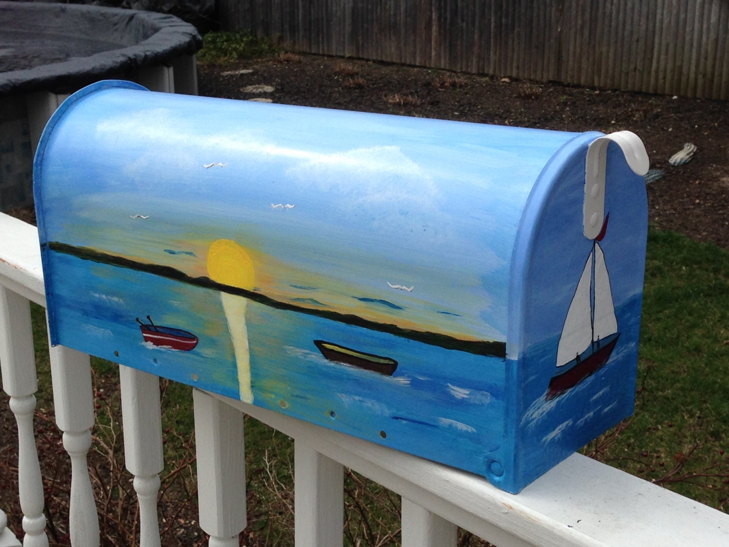 Mailbox Hand Painted Custom Ordered