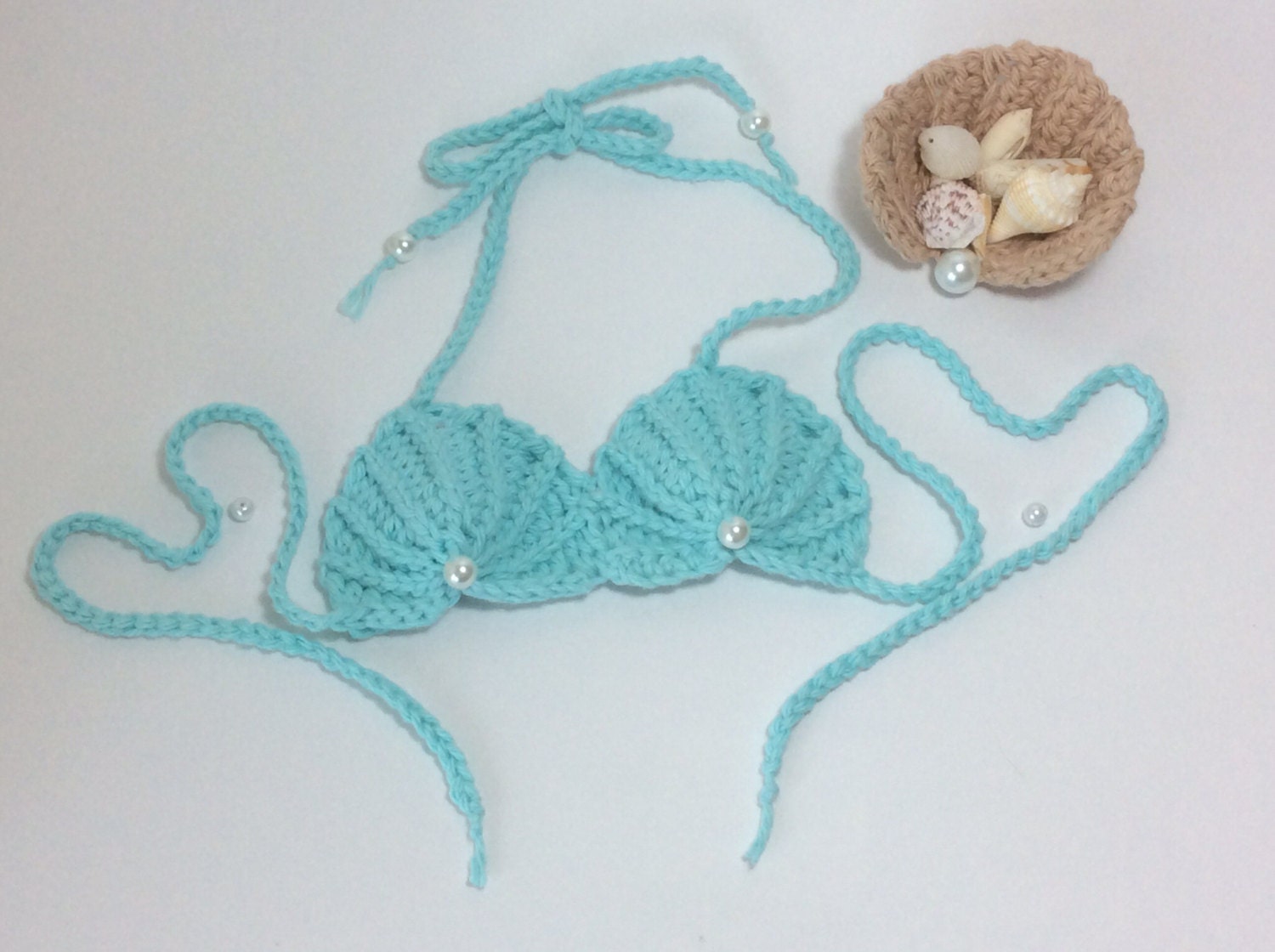 PDF Crochet seashell mermaid top PATTERN by CurlyTailCrochet