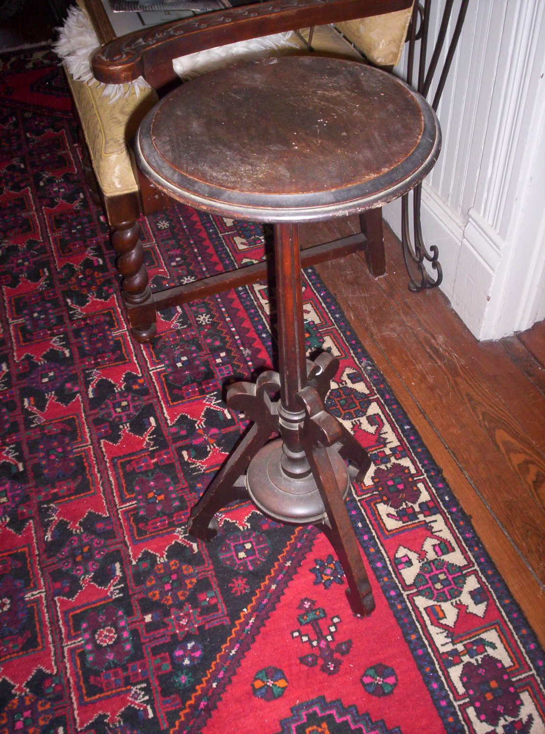 victorian fern stand plant stand tall table by chateaudebree