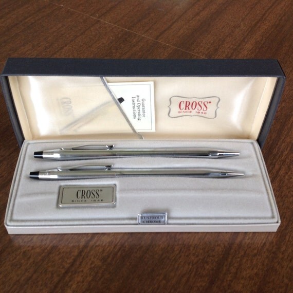 Cross Ballpoint Pen and Pencil Vintage Gift Set