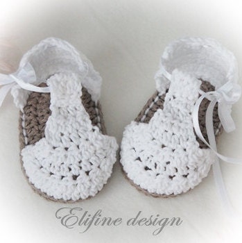 sandalias a crochet para bebe patrones