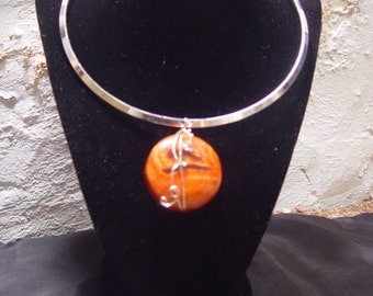 Items Similar To Wire Wrapped Agate Pendant Necklace Sterling Silver