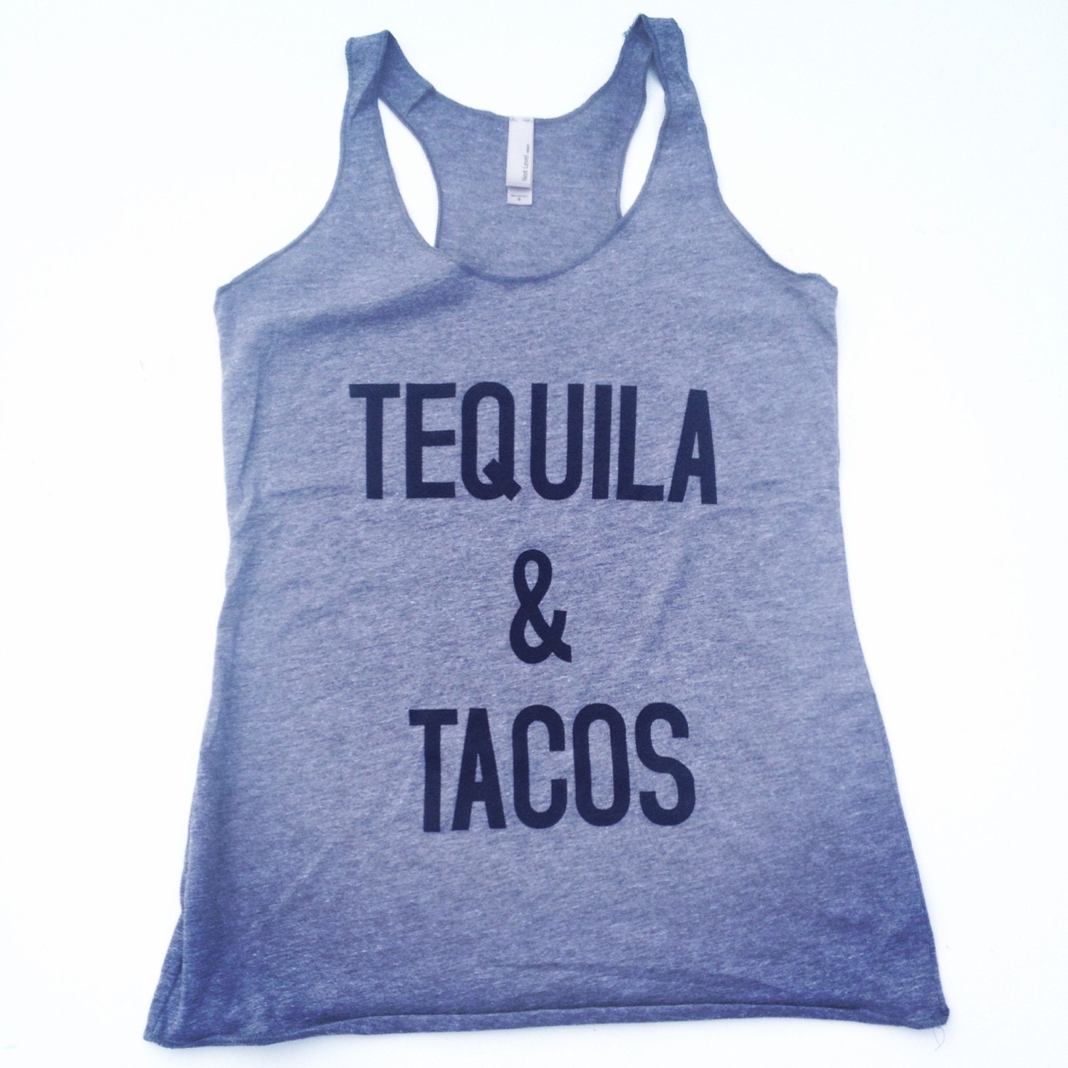 Tequila And Tacos Tank Racerback Tank Top Tri Blend Level