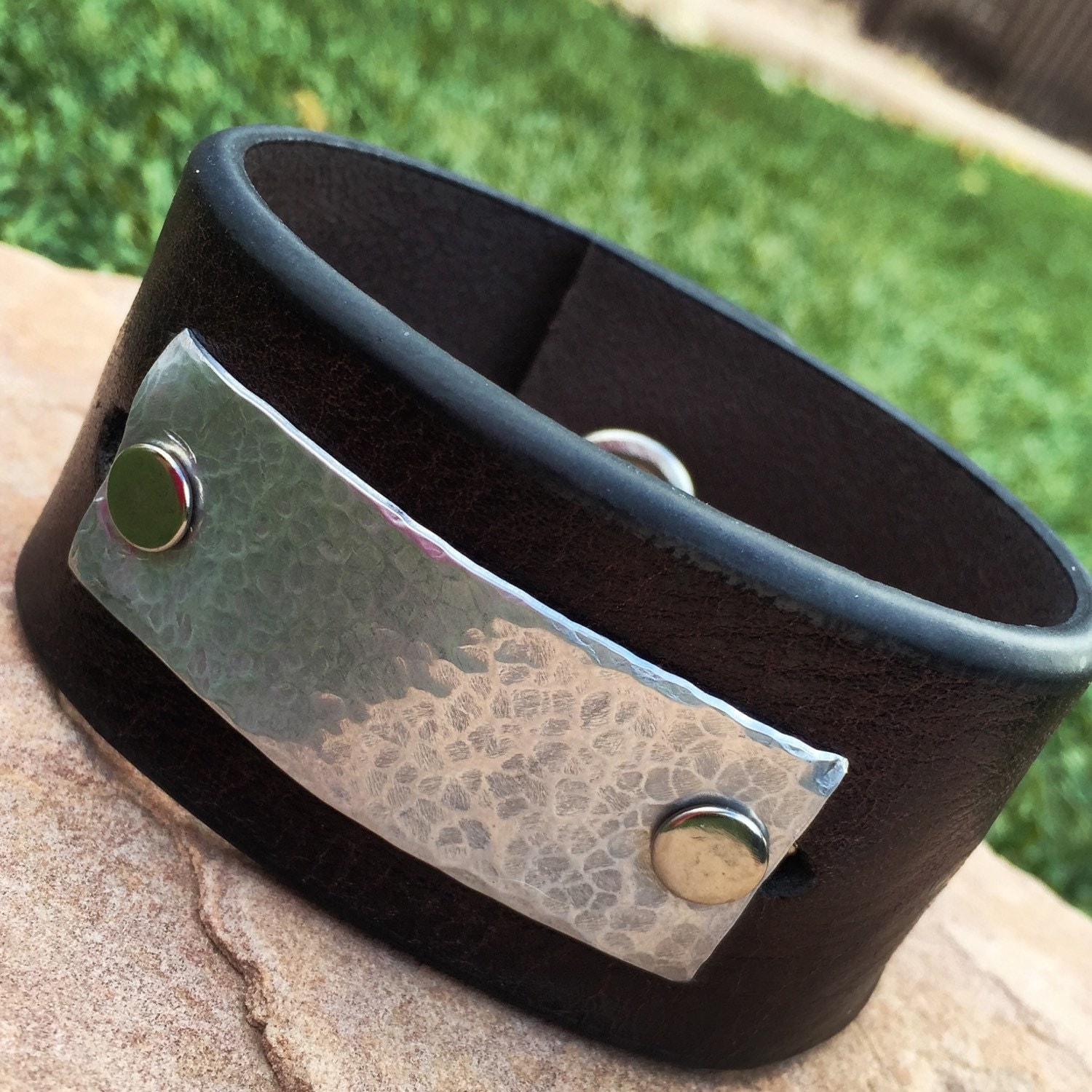 Men S Leather Cuff By SixDesignsJewelry On Etsy