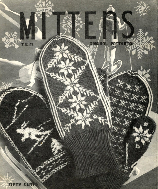 Vintage Mittens Knitting Patterns PDF eBook by PatternsVintage