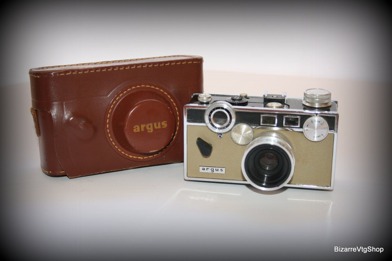 Vintage Argus C Mm Rf Camera Leather By Bizarrevintageshop