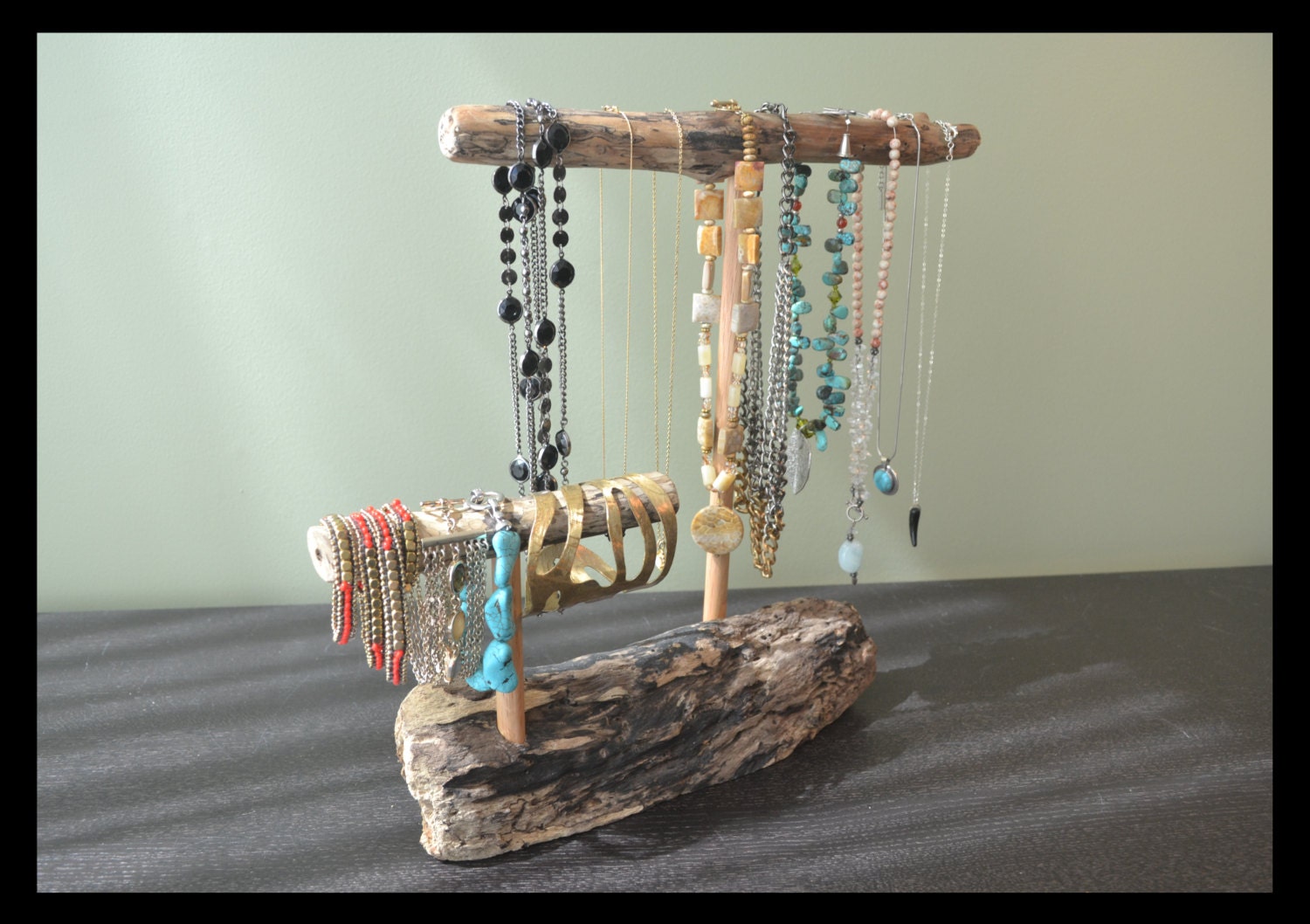 Driftwood Jewelry Display