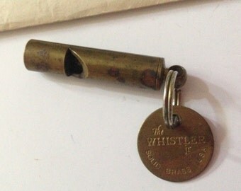 Items similar to SALE Whistle a Little vintage steampunk solidf brass