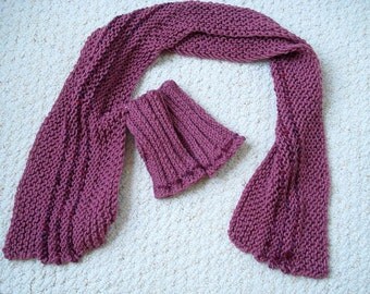 Handknit Necklace Scarf of Bright Stained Glass by LoveNYarn