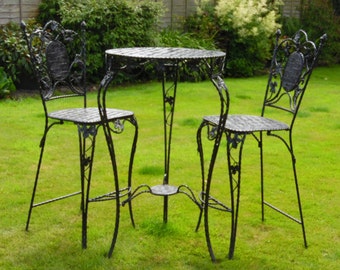 wrought iron patio furniture on Etsy, a global handmade and vintage