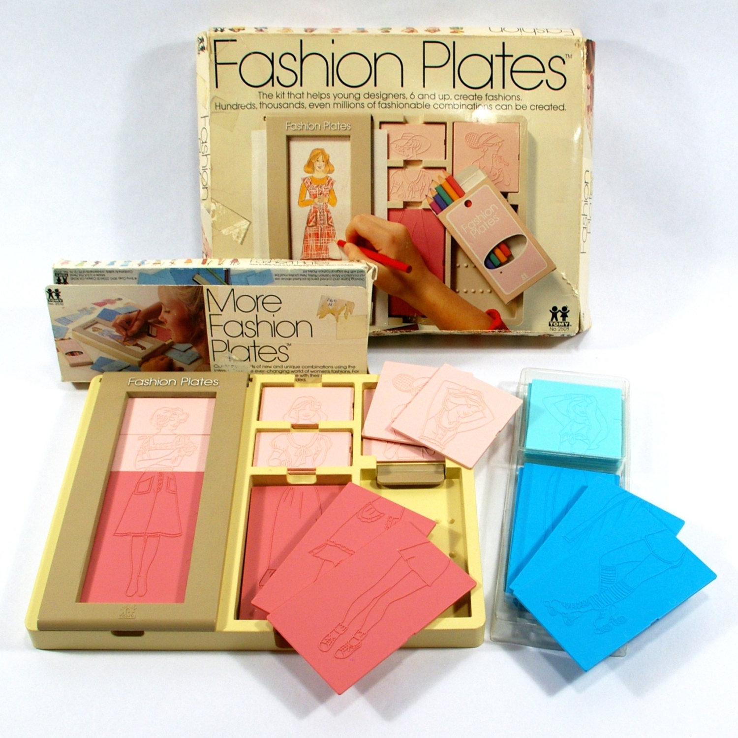 1970s Fashion Plates Toy by Tomy and More by Flourisheshome