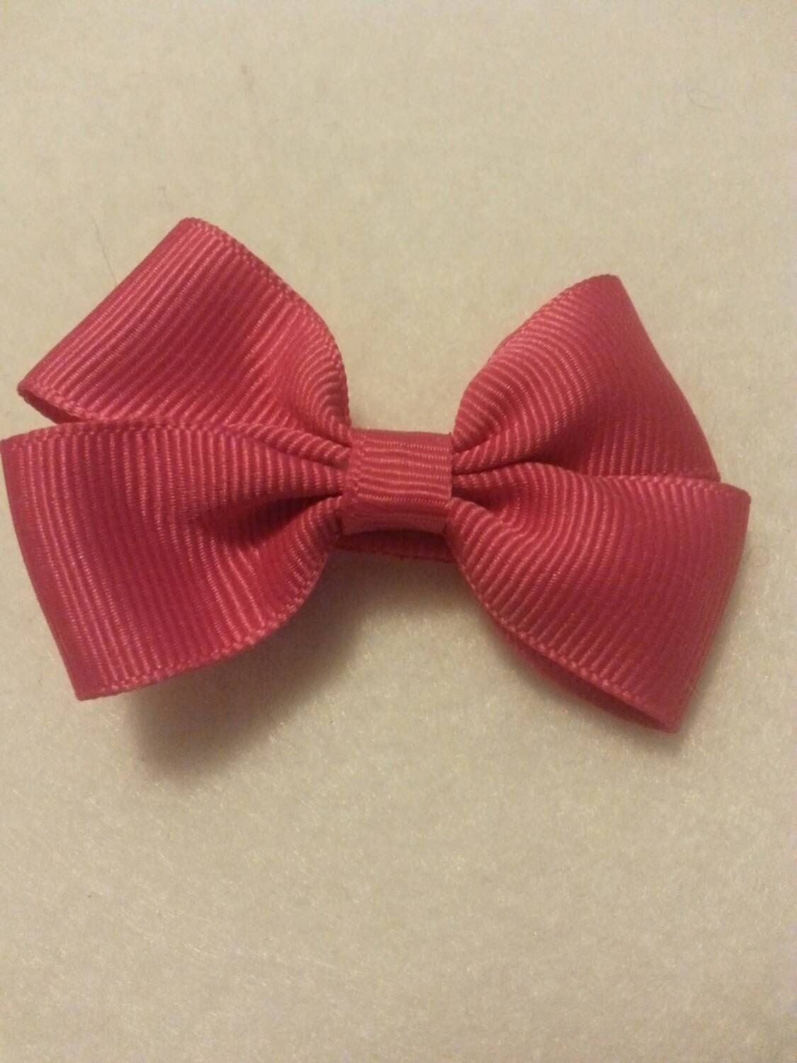 Items similar to MacNCheese Felt Hair Bow with Alligator Clip