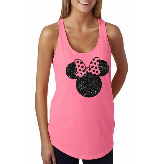 Glitter Disney Minnie Mouse Shirt Minnie Ears Shirt