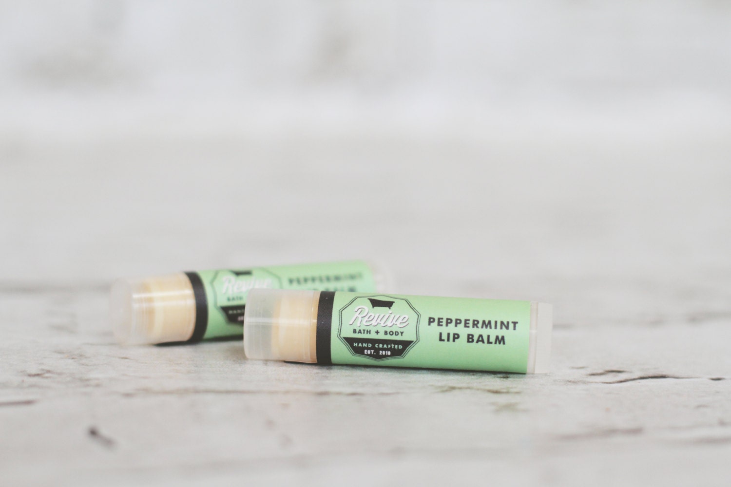 Peppermint Tingle Natural Vegan Lip Balm by ReviveYourBath on Etsy