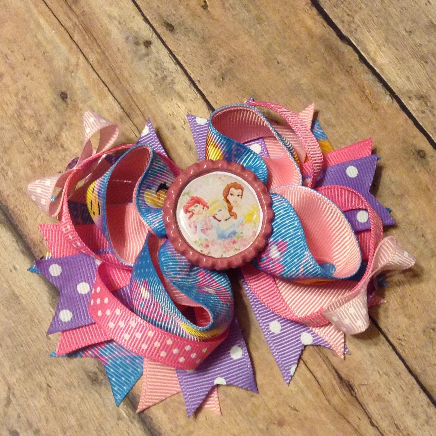 Disney Princesses Inspired Hair Bow Princess By Bbgiftsandmore