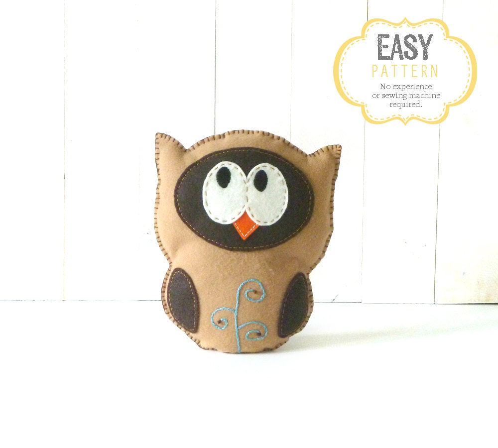 owl stuffie pattern