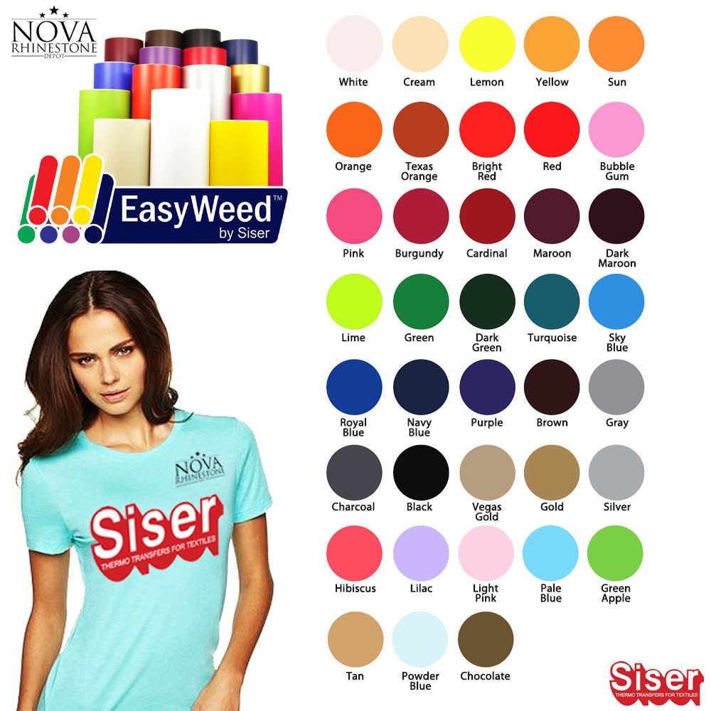 New Siser EasyWeed IRONON Heat Transfer by Novatransfersolution