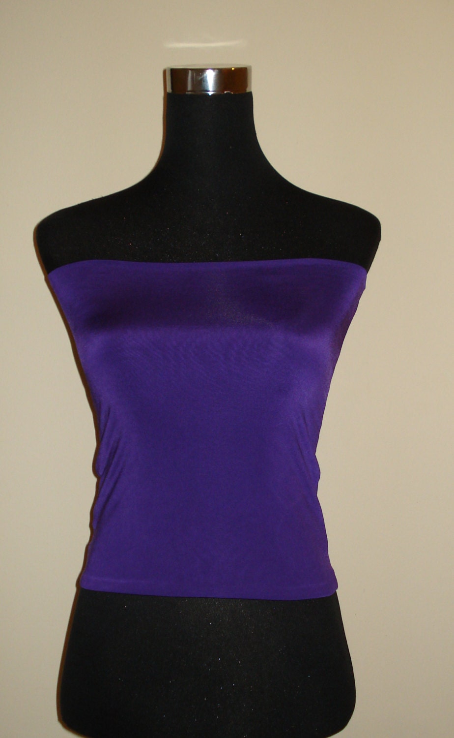 Purple Bandeau Top Boob Tube Crop Top Tube Top For Wear With