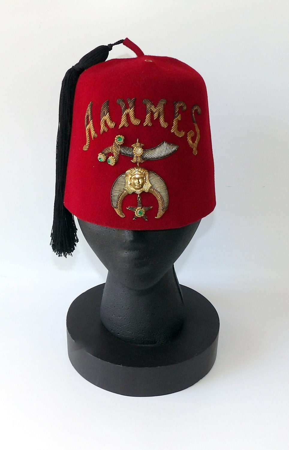 mens red tassel hat on Etsy, a global handmade and vintage marketplace.