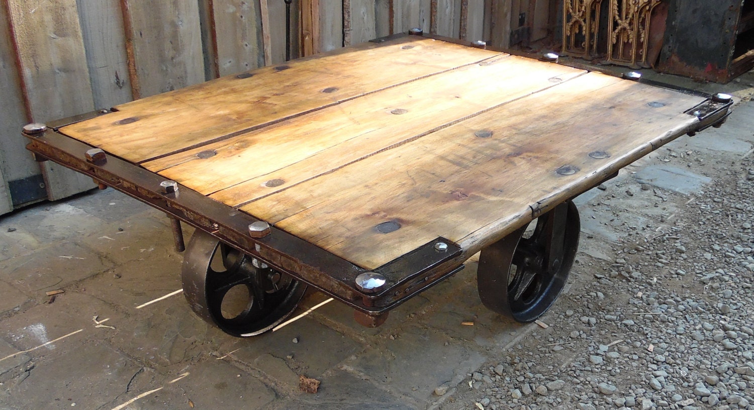 Industrial Trolley Coffee Table Haute Juice