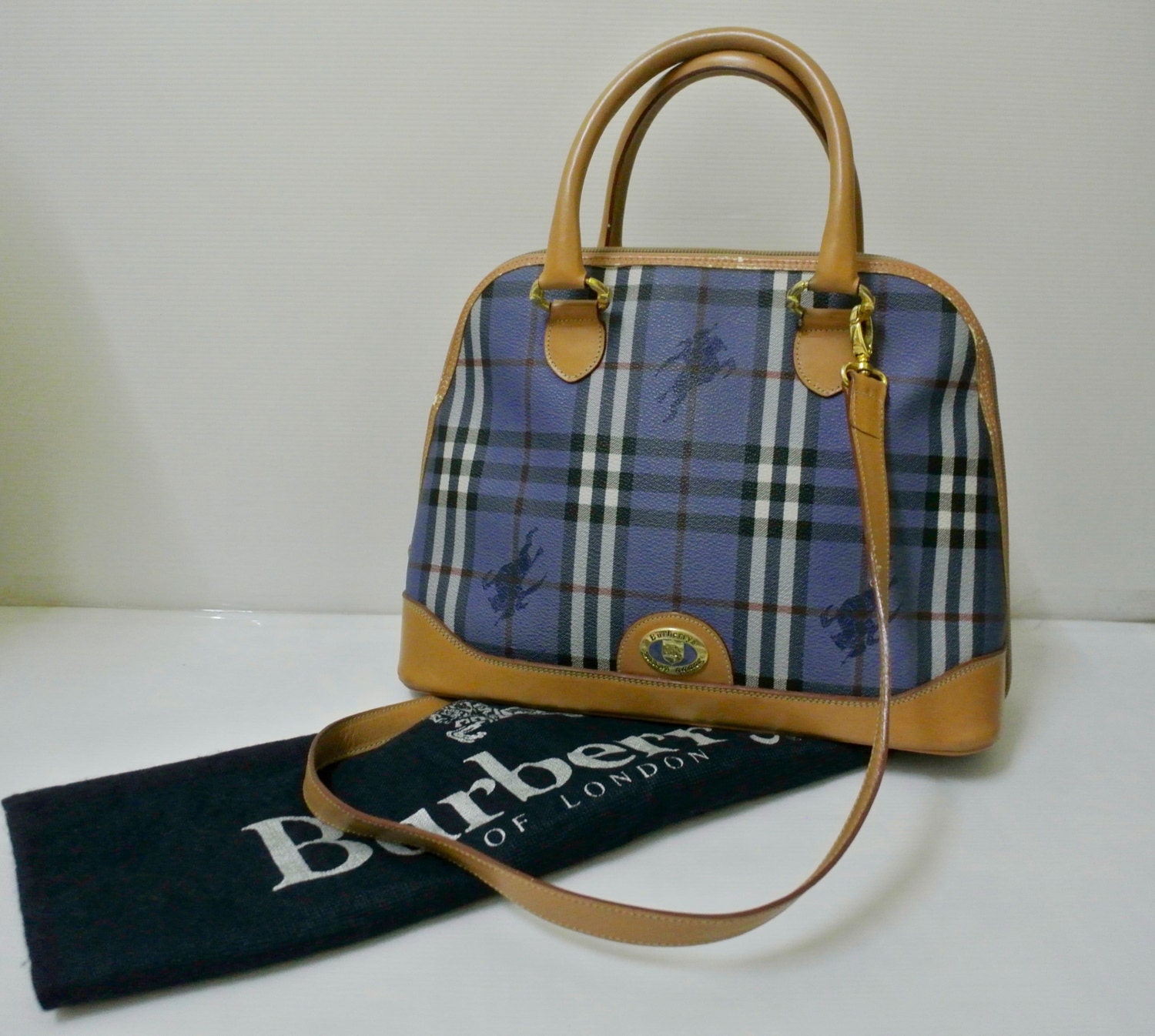 Vintage Burberry Blue Nova Check Bag Vintage Bag