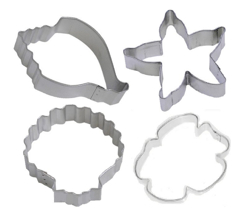 Piece Sand Dollar Conch Seashell Starfish Cookie Cutter Set