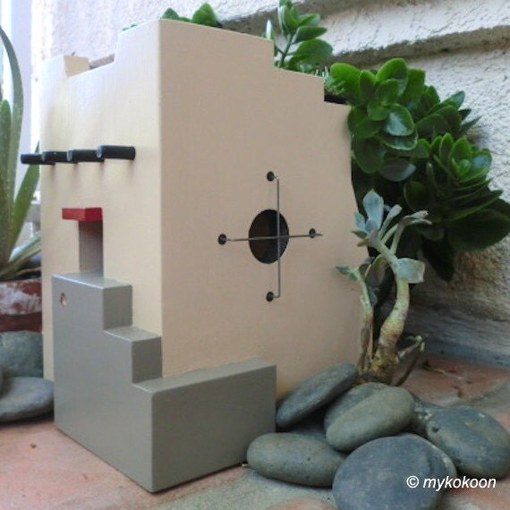 Outdoor Birdhouse, Yard Decor, Wooden Birdhouse, Mother's Day Gift, Unique Birdhouses, Whimsical BirdHouse, Garden Decor, Gardener Gift
