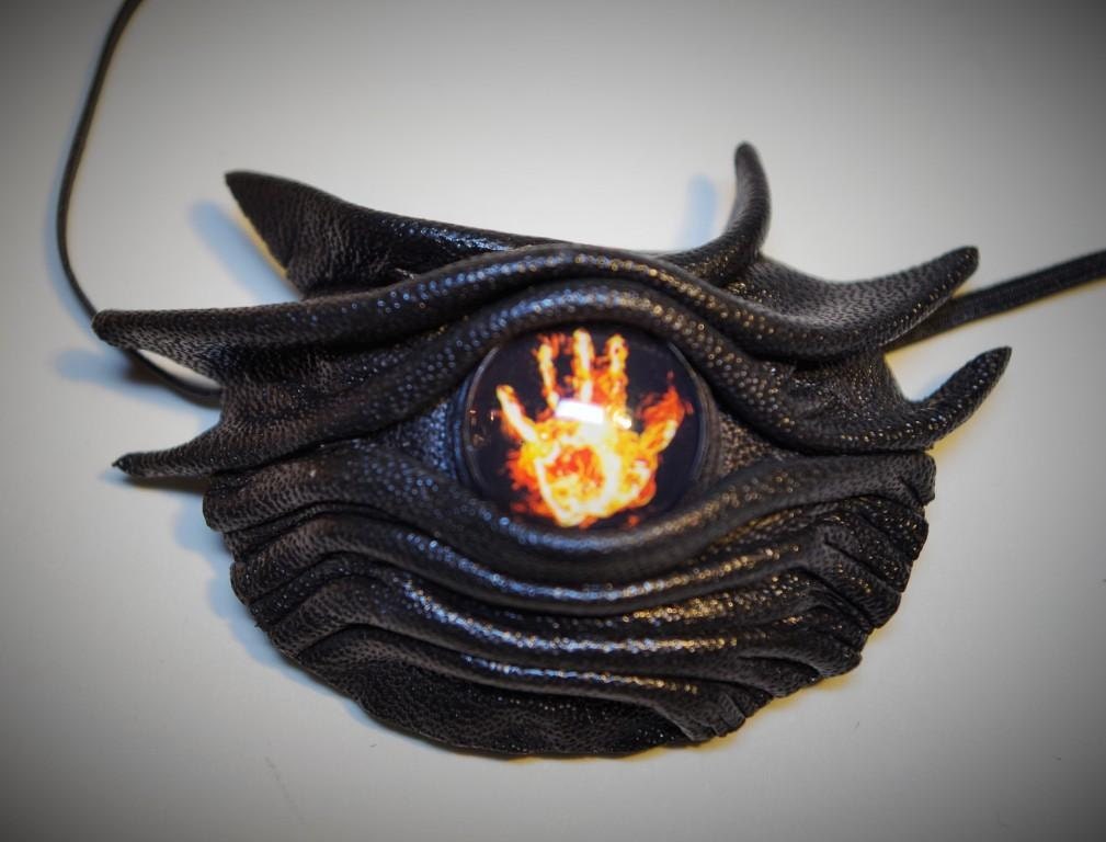 Dragon Eye Eyepatch Black Leather Gothic Style By Leasboutique