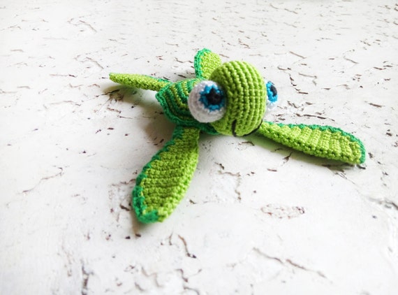 Refrigerator Magnets Crochet Turtle Fridge By SlingNecklaceAndToys