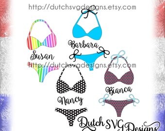 Bikini Svg Etsy