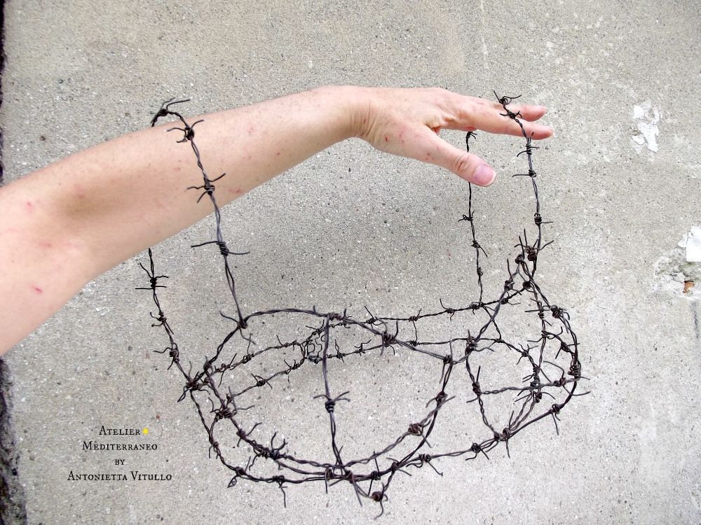 Items Similar To Wire Sculpture Art Wire Sculpture Barbed Wire Bra 3D