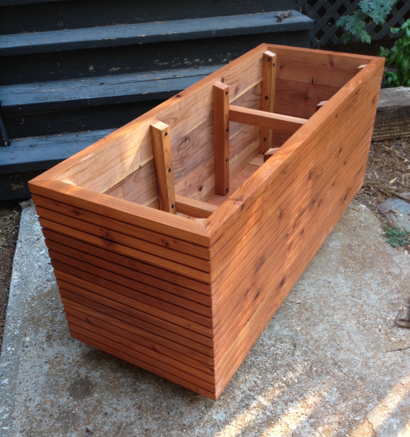 Tall Modern Redwood Planter Boxes Free Shipping 10 50