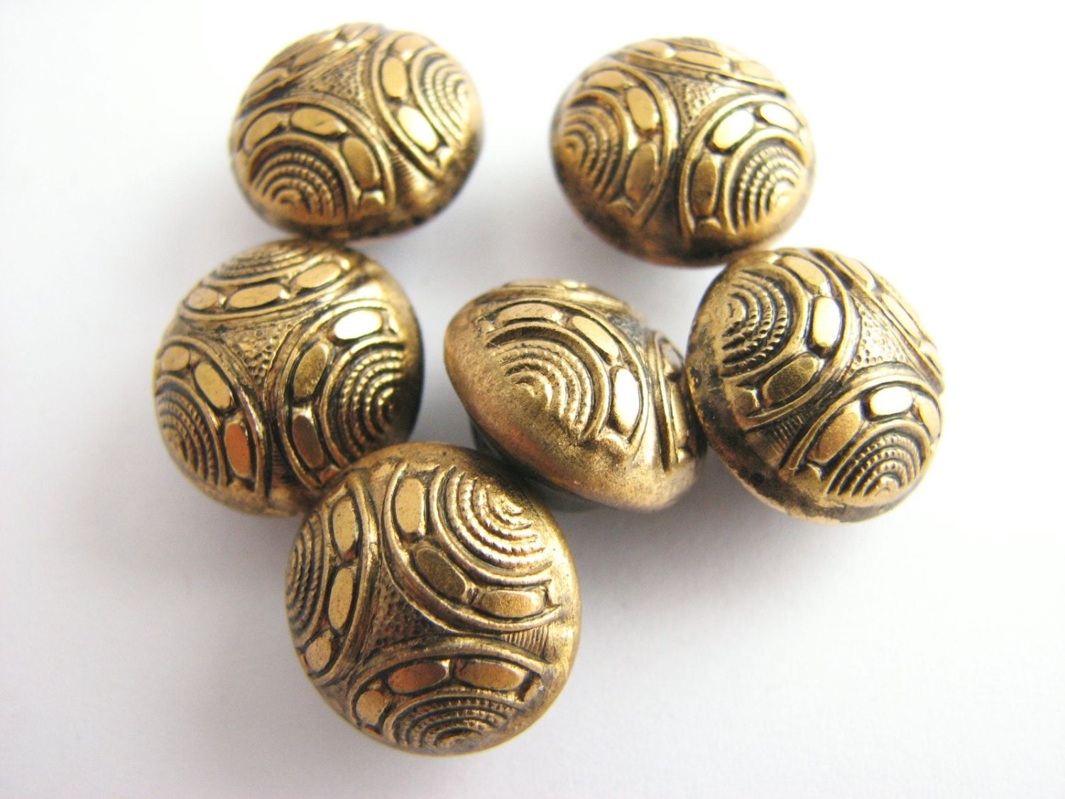 Gold metal bubble set vintage