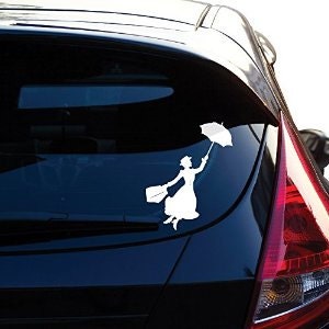 Vinyl Car Decal Mary Poppins Inspired By Vinyldecalsworld