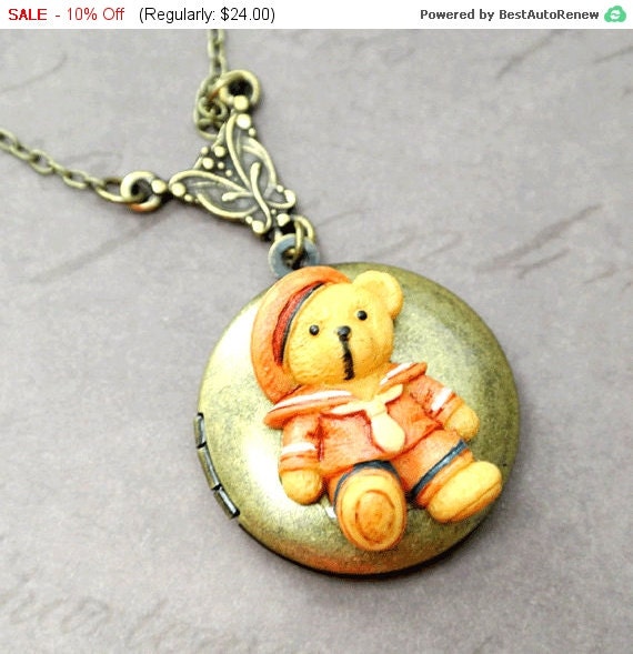 Teddy Bear Necklace Bear Jewelry