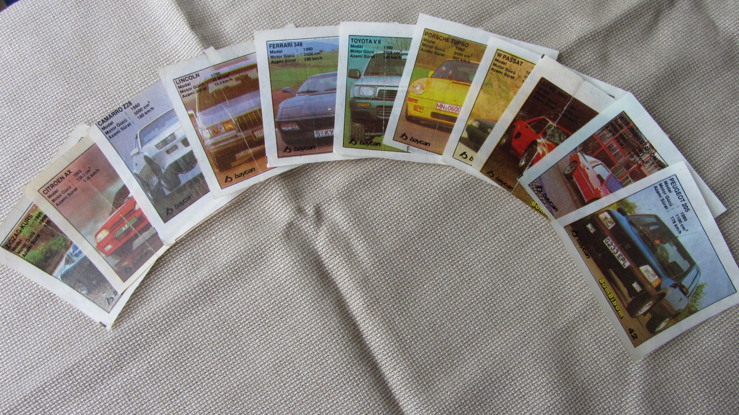 BomBimBom old wrappers, Almost all collection, Vintage Gum Wrappers with Cars pi